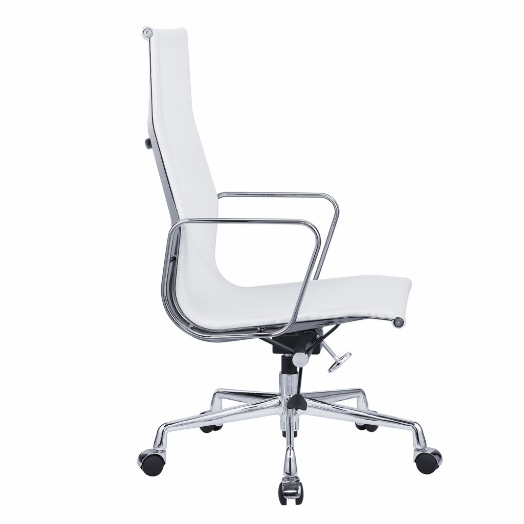 Eames Management EA119 Mesh Office Chair Replica High Back- White
